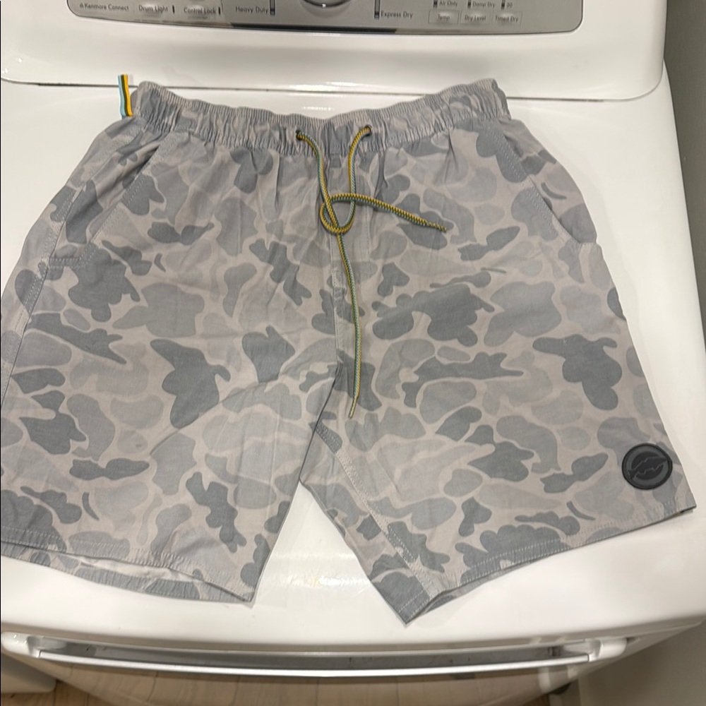 Marsh Wear Gray Camo Men's Swim Shorts